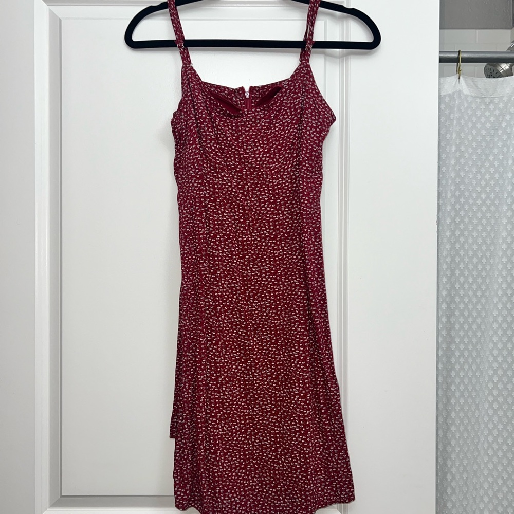 Red floral dress from brandy melville